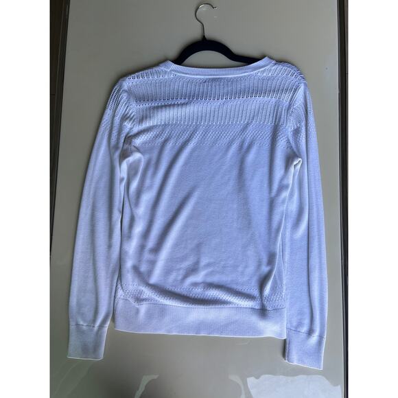 Banana Republic White Sweater S – Y2K Layered Clean Girl Staple - Picture 4 of 4